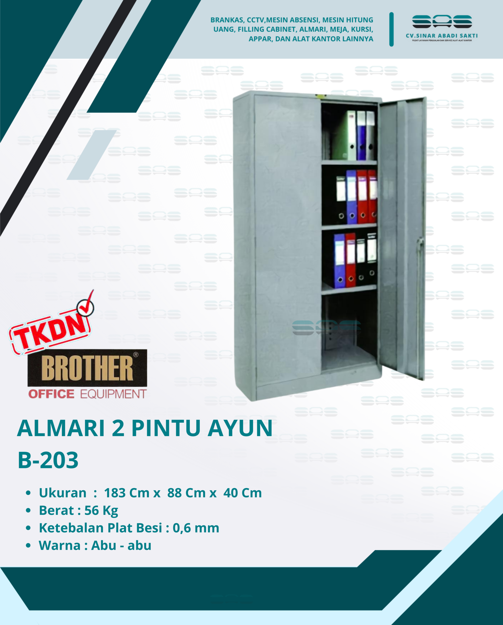 Almari 2 pintu brother